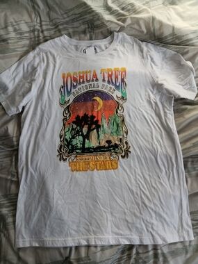 Joshua Tree National Park Graphic Tee - White with Multicolor Print